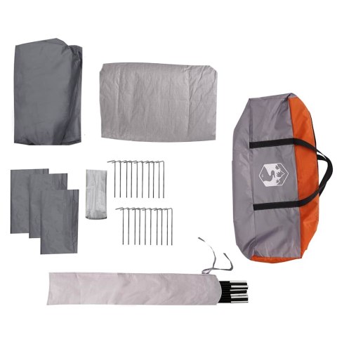 NAMIOT KEMPINGOWY Z KOPUŁĄ NA WERANDĘ 5 OSÓB