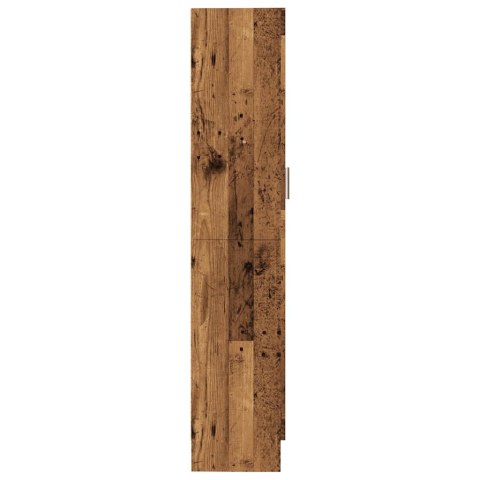 SZAFKA NA KSIĄŻKI STARE DREWNO 82,5X30,5X150CM