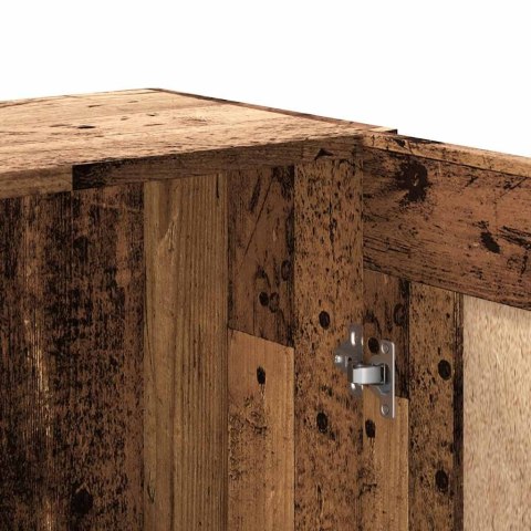 SZAFKA NA KSIĄŻKI STARE DREWNO 82,5X30,5X150CM