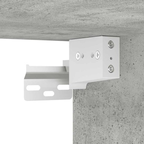 GARAŻOWE SZAFKI ŚCIENNE 2 SZT. BETON SZARY DREWNO KLEJONE