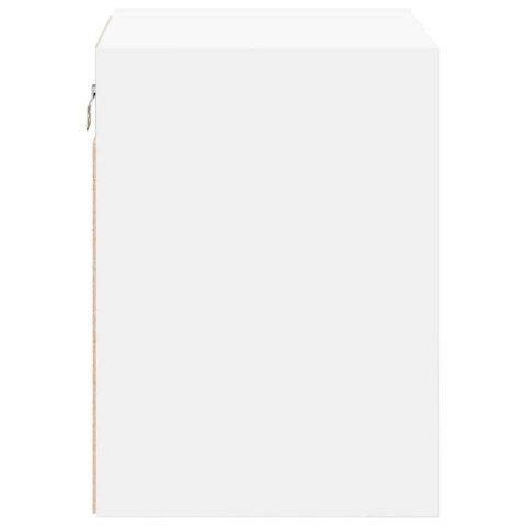 GARAŻOWE SZAFKI ŚCIENNE 2 SZT. BIAŁE DREWNO KLEJONE