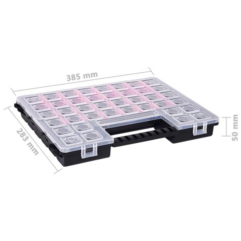 PUDEŁKA ASORTYMENTOWE 5 SZT. Z REGULOWANYMI PRZEGRÓDKAMI