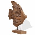 VidaXL Rzeźba Ryba Teak 40x12x57 cm