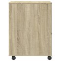 SZAFKA POD DRUKARKĘ Z KÓŁKAMI DĄB SONOMA 60X50X67CM
