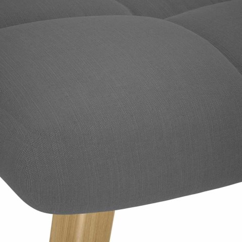 FOTEL Z PODNÓŻKIEM CIEMNOSZARY TKANINA