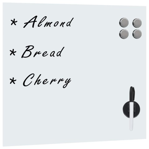 ŚCIENNA TABLICA MAGNETYCZNA SZKLANA 40X 40CM