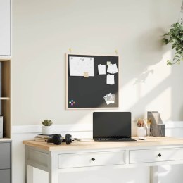 TABLICA KREDOWA Z RAMĄ Z LITEGO DREWNA SOSNOWEGO CZARNA