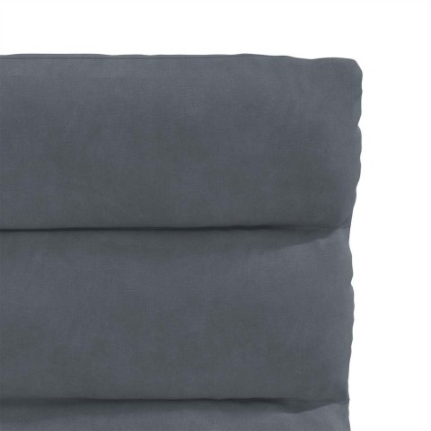 KRZESŁA STOŁOWE 2 SZT. CIEMNOSZARE AKSAMITNE