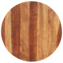 BLAT STOŁU LITE DREWNO AKACJOWE OKRĄGŁY 15-16MM 70CM