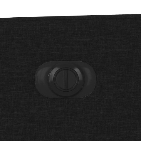 ROZKŁADANY FOTEL MASUJĄCY ELEKTRYCZNY CZARNY TKANINA