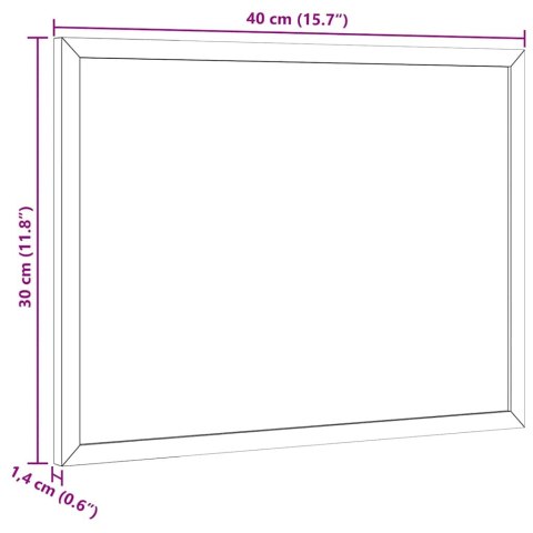TABLICA KORKOWA Z RAMĄ Z LITEGO DREWNA SOSNOWEGO 40X30CM