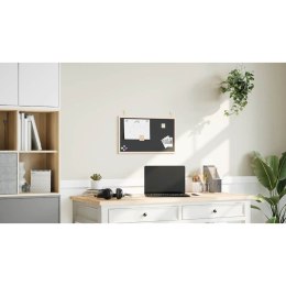 TABLICA KREDOWA Z RAMĄ Z LITEGO DREWNA SOSNOWEGO CZARNA