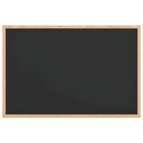 TABLICA KREDOWA Z RAMĄ Z LITEGO DREWNA SOSNOWEGO CZARNA