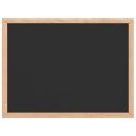 TABLICA KREDOWA Z RAMĄ Z LITEGO DREWNA SOSNOWEGO CZARNA