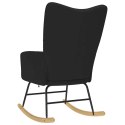 FOTEL BUJANY CZARNY TAPICEROWANY TKANINĄ