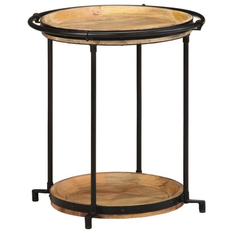 STOLIK BOCZNY Ø55X60CM DREWNO LITE MANGO