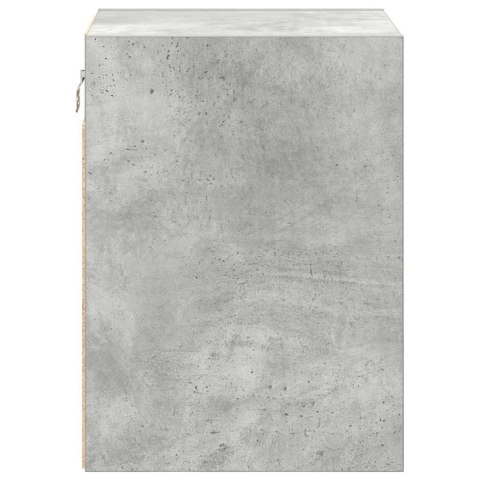 GARAŻOWA SZAFKA ŚCIENNA BETON SZARY DREWNO KLEJONE