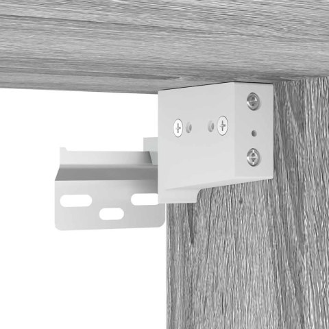 GARAŻOWE SZAFKI ŚCIENNE 2 SZT. SZARY SONOMA DREWNO KLEJONE