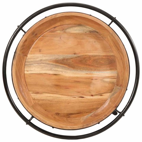 STOLIK POMOCNICZY Ø55X60CM DREWNO LITE AKACJA