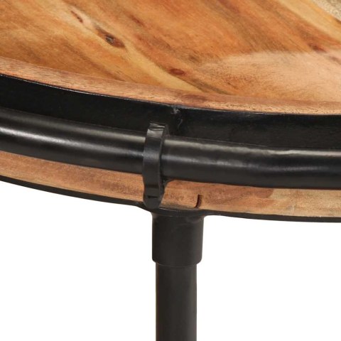 STOLIK POMOCNICZY Ø55X60CM DREWNO LITE AKACJA