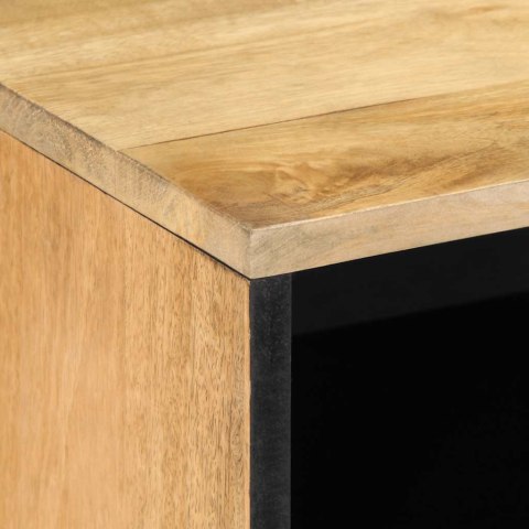 SZAFKA RTV BRĄZOWA 80X31,5X46CM DREWNO LITE MANGO