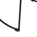 HOKERY BAROWE 2 SZT. CZARNY 49X43X88CM DREWNO LITE MANGO