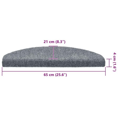 MATY NA SCHODY SAMOPRZYLEPNE 30 SZT. JASNOSZARY 65X21X4CM