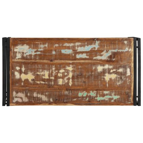 STOLIK KAWOWY WIELOKOLOROWY 100X50X35CM LITE DREWNO ODZYSKANE