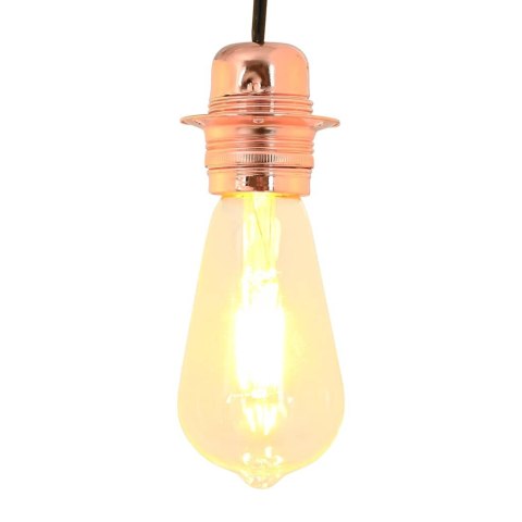 OPRAWKI DO LAMP 2 SZT. RÓŻOWE ZŁOTO E27 VINTAGE INDUSTRIAL