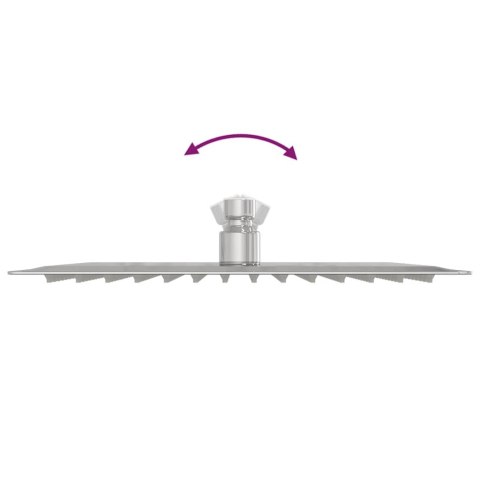 DESZCZOWNICA PRYSZNICOWA STAL NIERDZEWNA 304 25X25CM KWADRATOWA