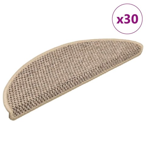 MATY NA SCHODY SAMOPRZYLEPNE SISAL-LOOK 30 SZT. 56X17X3CM