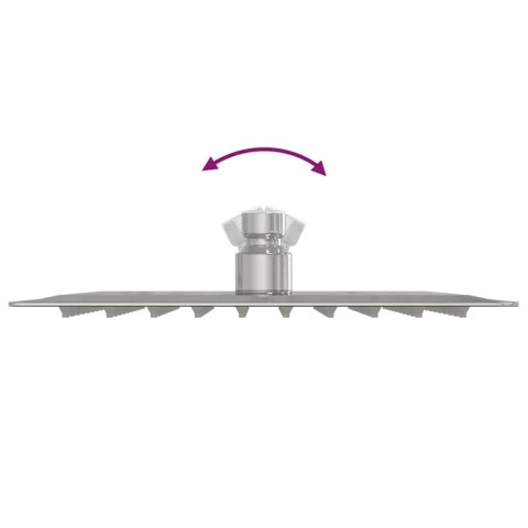 DESZCZOWNICA PRYSZNICOWA STAL NIERDZEWNA 304 20X20CM KWADRATOWA