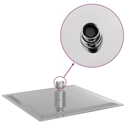 DESZCZOWNICA PRYSZNICOWA STAL NIERDZEWNA 304 20X20CM KWADRATOWA