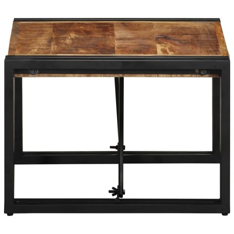 STOLIK KAWOWY 50X50X35CM LITE DREWNO SUROWE MANGO