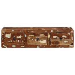 SZAFKA ŚCIENNA POD TV 100X32X25CM LITE DREWNO ODZYSKANE