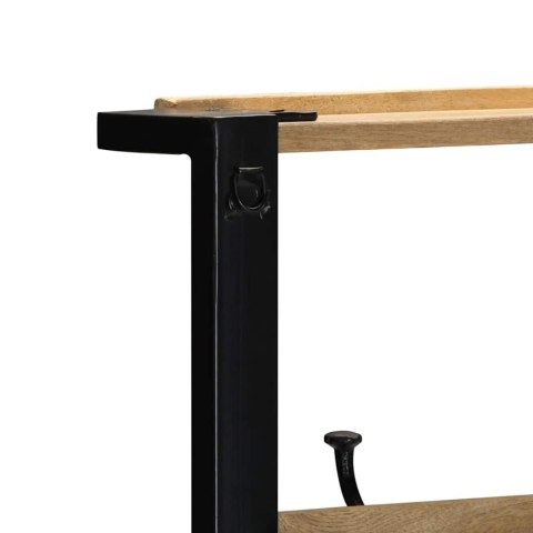 WIESZAK NA UBRANIA 80X40X190CM LITE DREWNO SUROWE MANGO