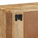 SZAFKA ŚCIENNA POD TV 100X32X25CM DREWNO LITE SUROWE MANGO