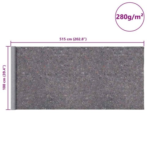 MATA MALARSKA FILCOWA OCHRONNA 515CM 280G/M² ANTYPOŚLIZGOWA WODOODPORNA