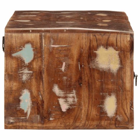 SZAFKA ŚCIENNA POD TV 100X32X25CM LITE DREWNO ODZYSKANE