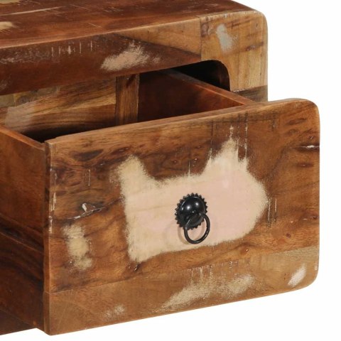 SZAFKA ŚCIENNA POD TV 100X32X25CM LITE DREWNO ODZYSKANE