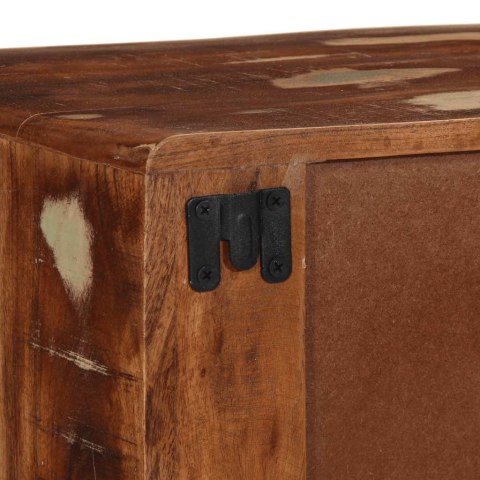 SZAFKA ŚCIENNA POD TV 100X32X25CM LITE DREWNO ODZYSKANE