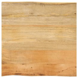 BLAT STOŁU 40X40X2,5CM NATURALNA KRAWĘDŹ LITE DREWNO MANGO