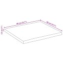 BLAT STOŁU 40X40X2,5CM NATURALNA KRAWĘDŹ LITE DREWNO MANGO