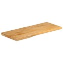 BLAT STOŁU 80X40X2,5CM NATURALNA KRAWĘDŹ LITE DREWNO MANGO