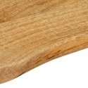 BLAT STOŁU 80X40X2,5CM NATURALNA KRAWĘDŹ LITE DREWNO MANGO