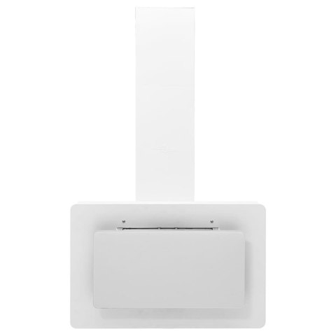 OKAP KUCHENNY 60CM STAL NIERDZEWNA I HARTOWANE SZKŁO BIAŁY