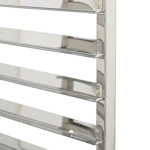 WÓZEK NA TACE Z 6 POJEMNIKAMI GN 39X55X87CM STAL NIERDZEWNA