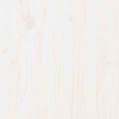 ŁÓŻKO BEZ MATERACA BIAŁE 200X200CM LITE DREWNO SOSNOWE