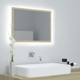 LUSTRO ŁAZIENKOWE LED KOLOR DĄB SONOMA 60X8,5X37CM AKRYL