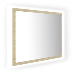 LUSTRO ŁAZIENKOWE LED KOLOR DĄB SONOMA 60X8,5X37CM AKRYL